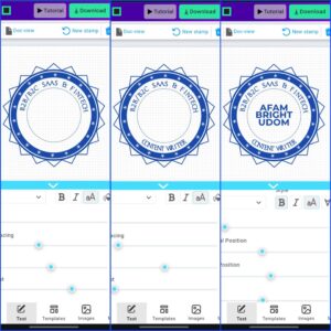 Add & Edit Text when you create stamps for pdf