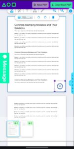 Adjust stamps when you stamp pdf online