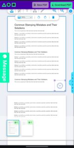 Adjust opacity when you stamp pdf online